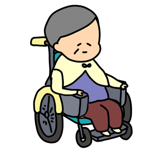 車椅子の人のイラスト